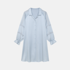 Women's Silk Lace Nightdress – Elegant Raglan Sleeve Sleepwear for Women