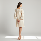 Women's Silk Lace Pleated Nightdress – Elegant Luxury Sleepwear for Women