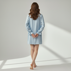Women's Silk Lace Nightdress – Elegant Raglan Sleeve Sleepwear for Women