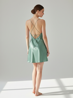Women's Silk Backless Nightdress – Luxurious Soft Sleepwear for Women
