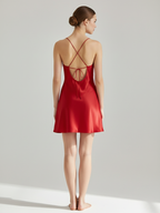 Women's Silk Backless Nightdress – Luxurious Soft Sleepwear for Women