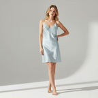 Women's Silk Sleeveless Nightgown – Elegant & Breathable Luxury Sleepwear
