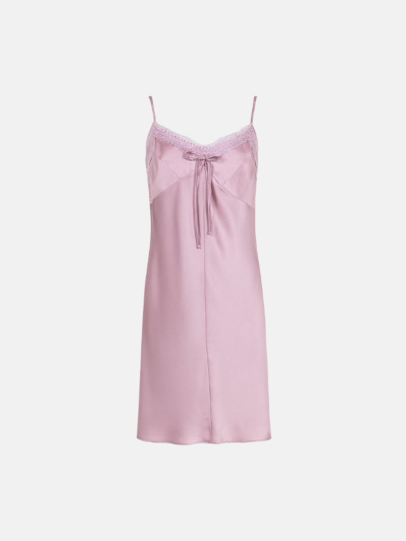 Women's Silk Lace Trim Nightdress – Soft, Lightweight & Elegant Sleepwear